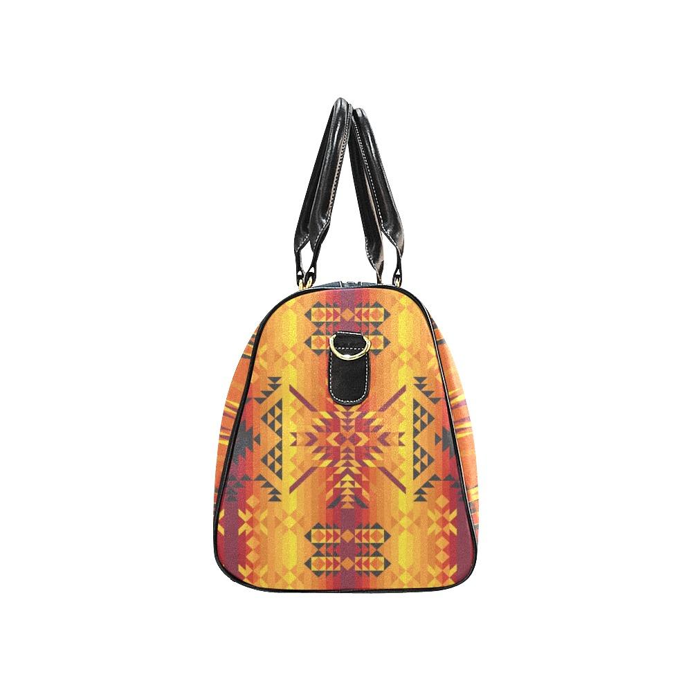 Desert Geo Yellow Red New Waterproof Travel Bag/Small (Model 1639) bag e-joyer