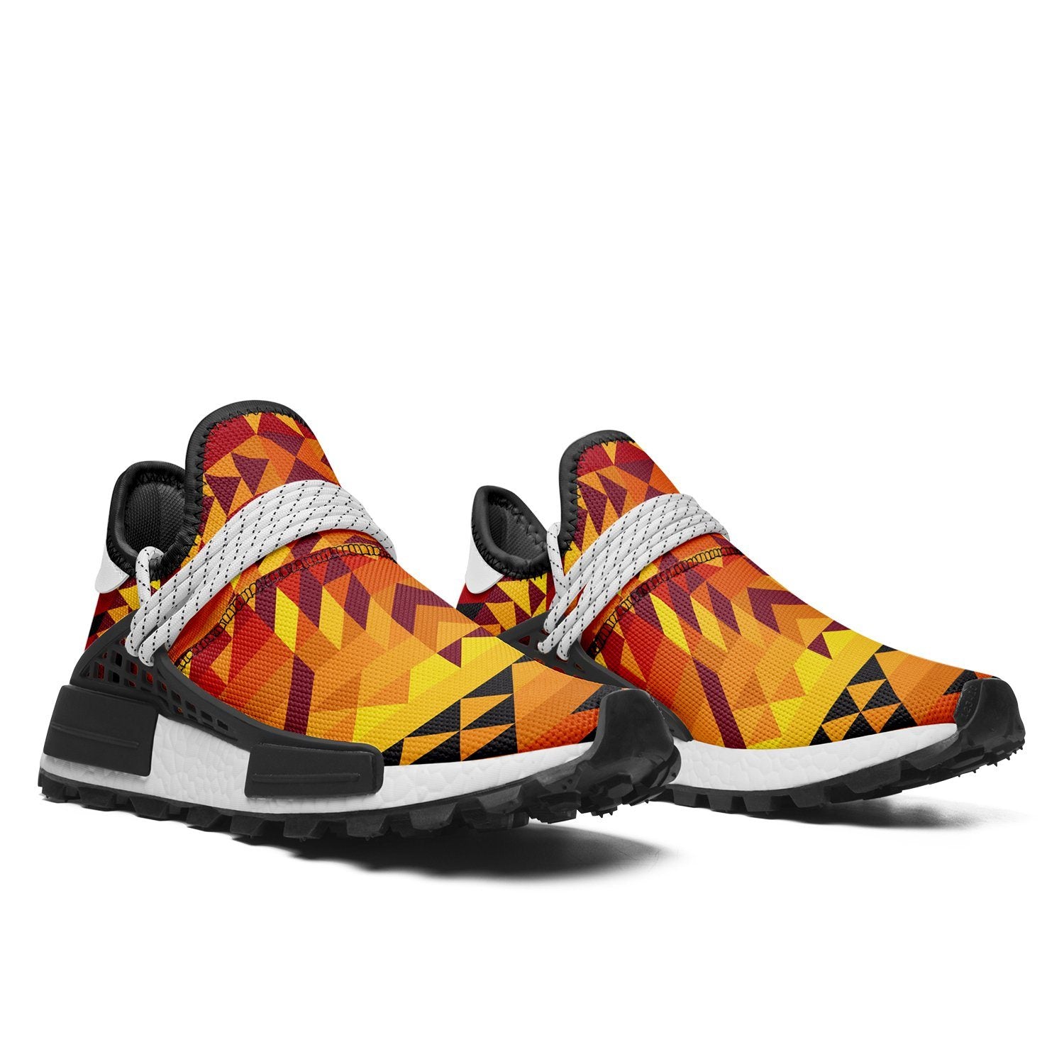 Desert Geo Yellow Red Okaki Sneakers Shoes Herman