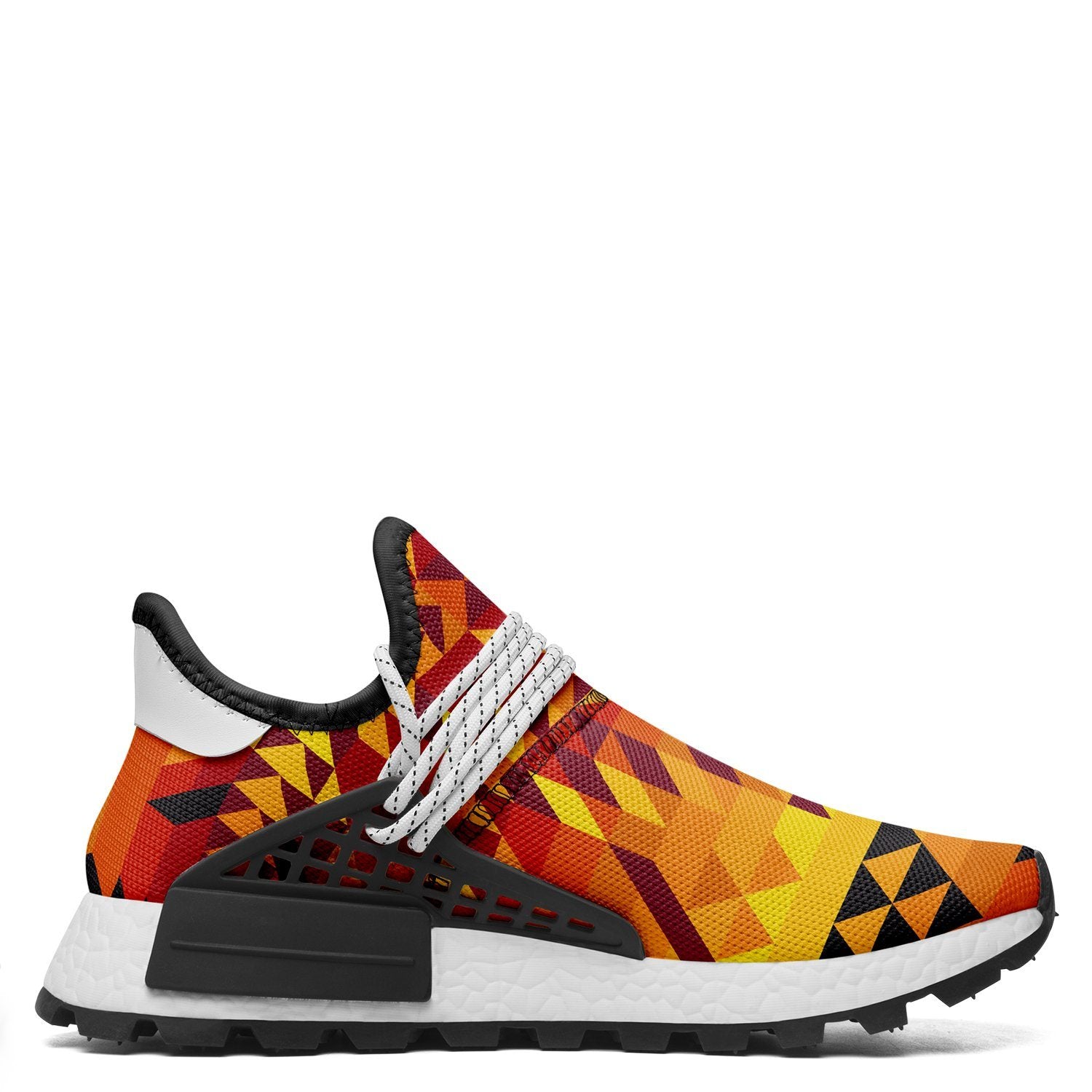 Desert Geo Yellow Red Okaki Sneakers Shoes Herman