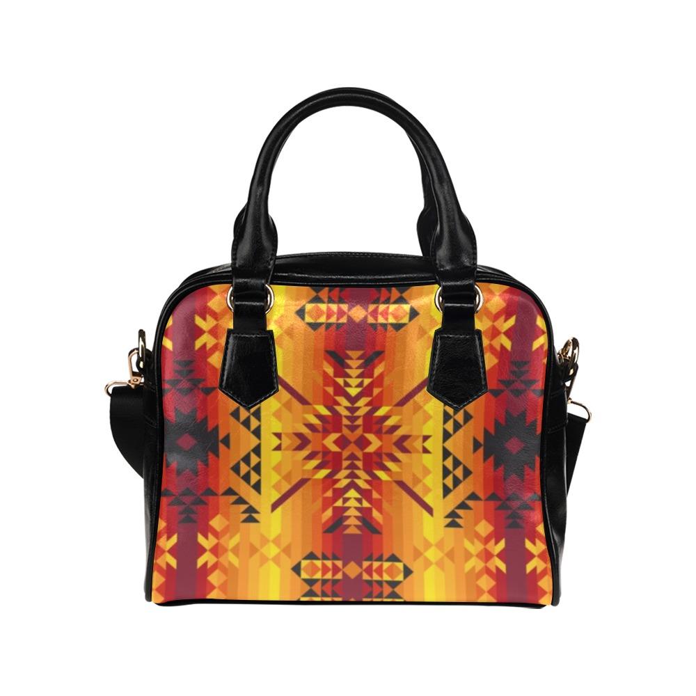 Desert Geo Yellow Red Shoulder Handbag (Model 1634) Shoulder Handbags (1634) e-joyer