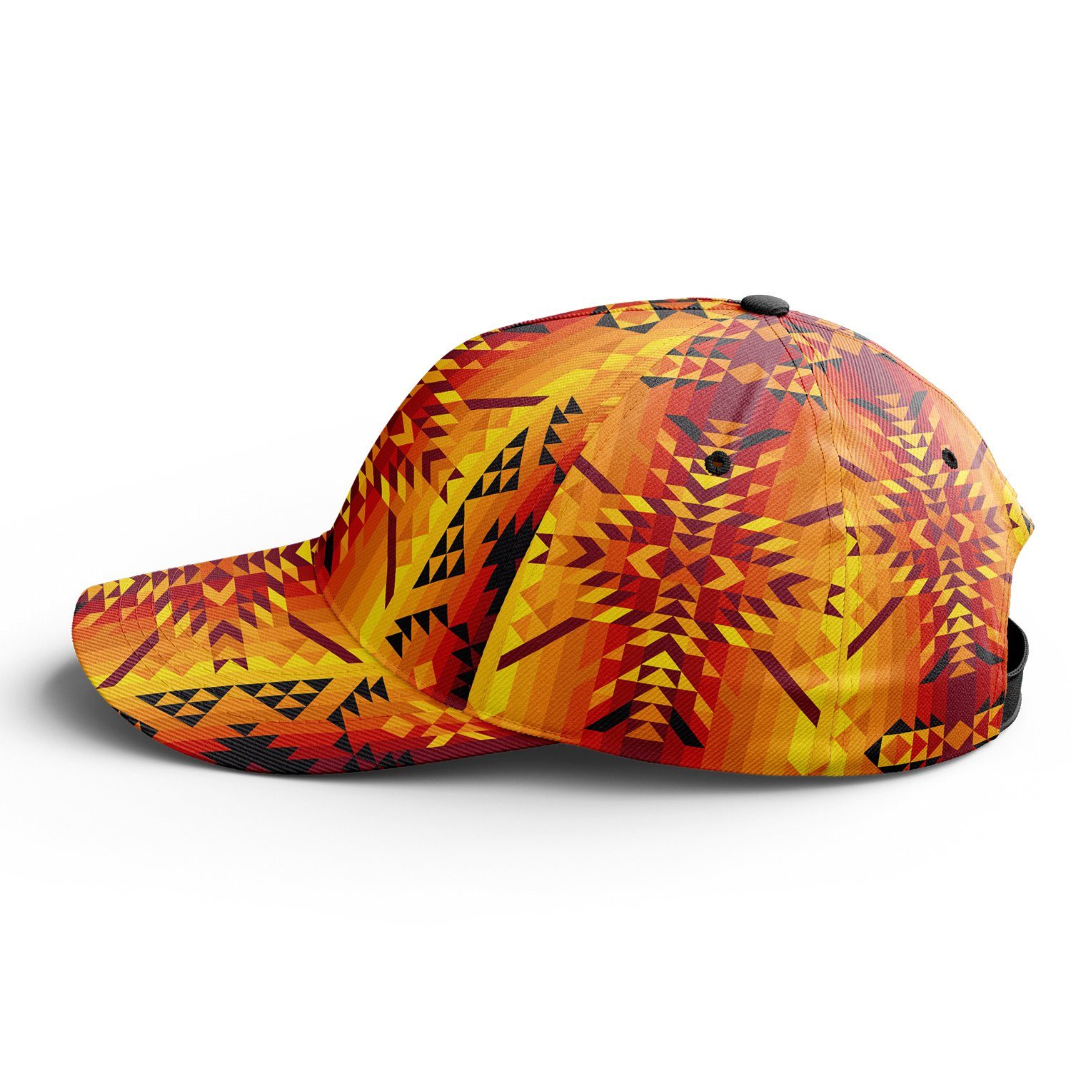Desert Geo Yellow Red Snapback Hat hat Herman