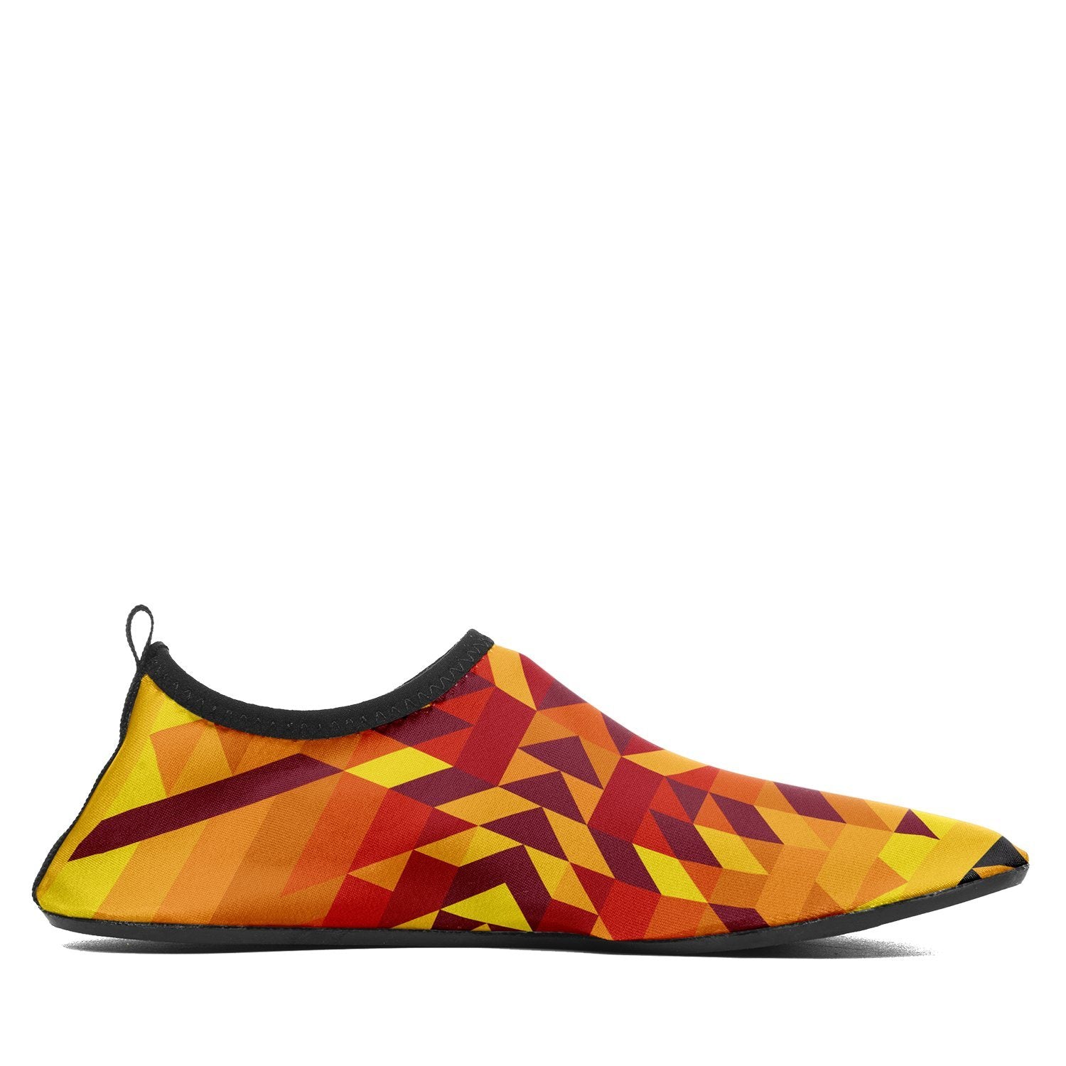 Desert Geo Yellow Red Sockamoccs Kid's Slip On Shoes Herman