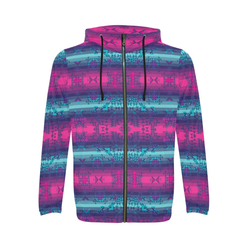 Dimensional Brightburn All Over Print Full Zip Hoodie for Men (Model H14) hoodie e-joyer