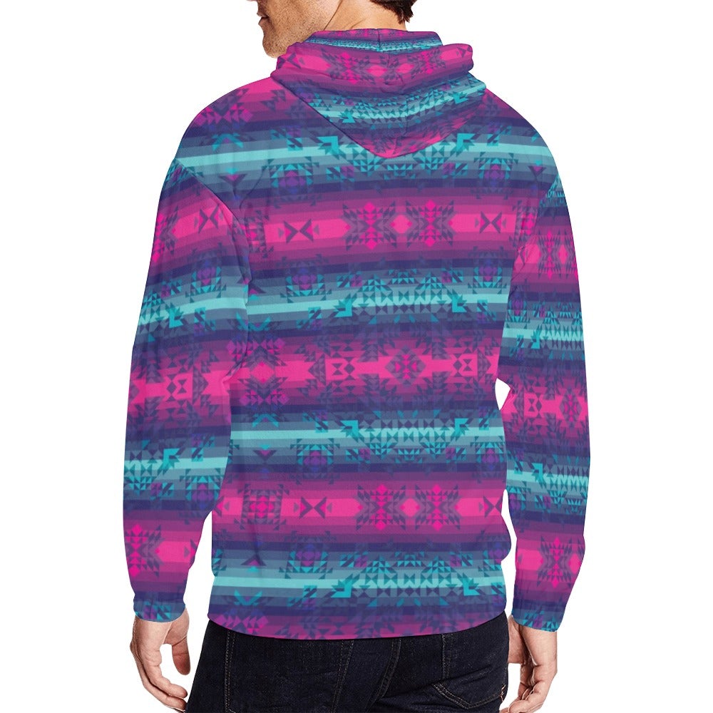 Dimensional Brightburn All Over Print Full Zip Hoodie for Men (Model H14) hoodie e-joyer
