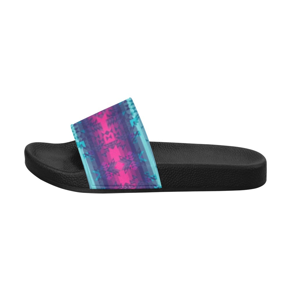 Dimensional Brightburn Women's Slide Sandals (Model 057) sandals e-joyer
