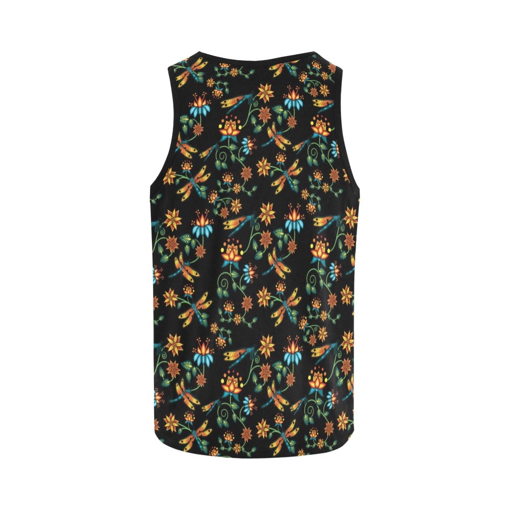 Dragon Lily Noir All Over Print Tank Top for Women (Model T43) All Over Print Tank Top for Women (T43) e-joyer