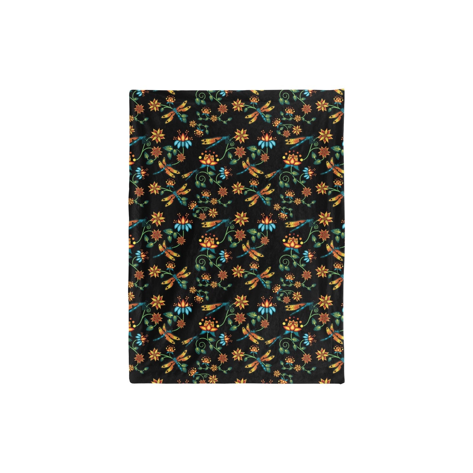 Dragon Lily Noir Baby Blanket 30"x40" Baby Blanket 30"x40" e-joyer