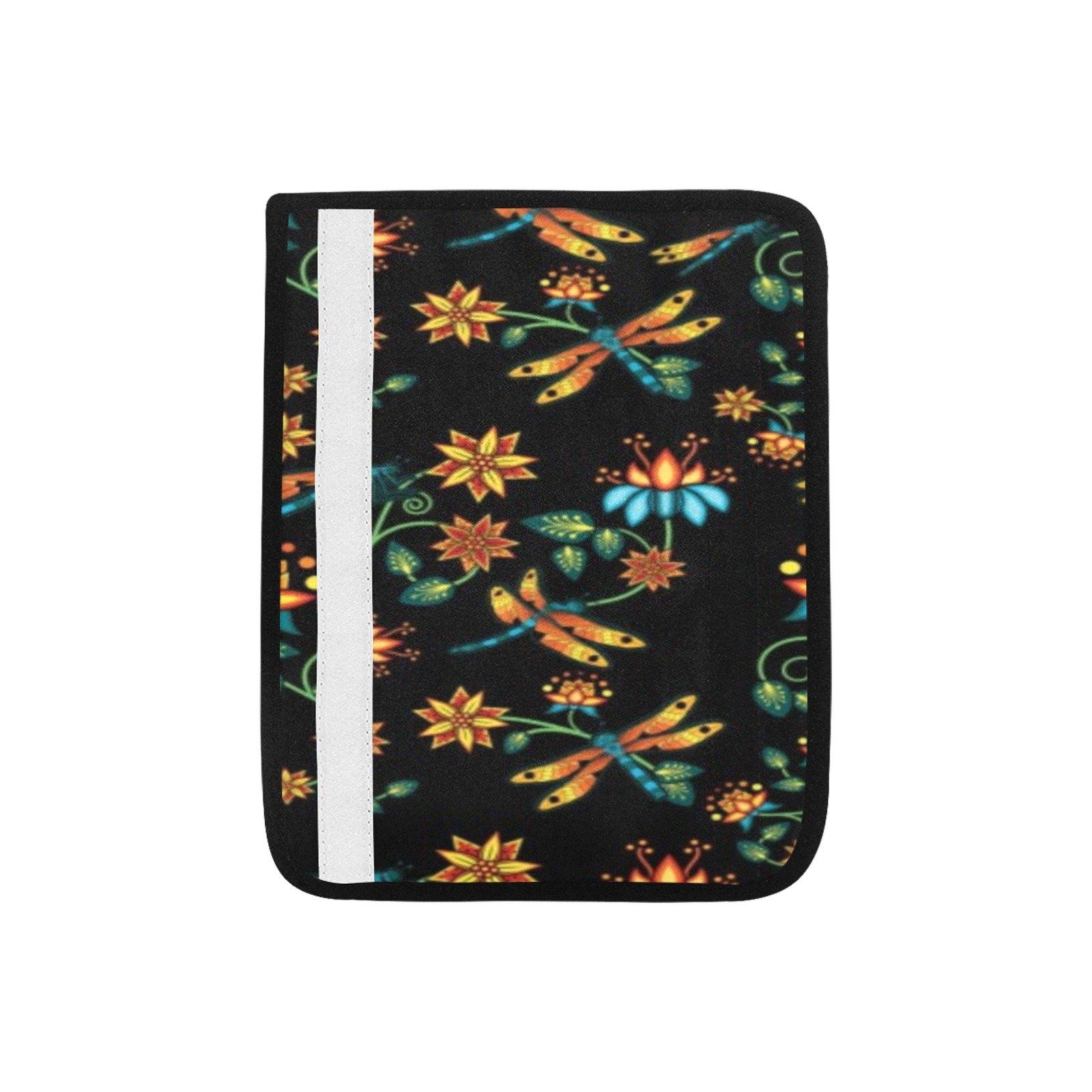 Dragon Lily Noir Car Seat Belt Cover 7''x12.6'' (Pack of 2) Car Seat Belt Cover 7x12.6 (Pack of 2) e-joyer