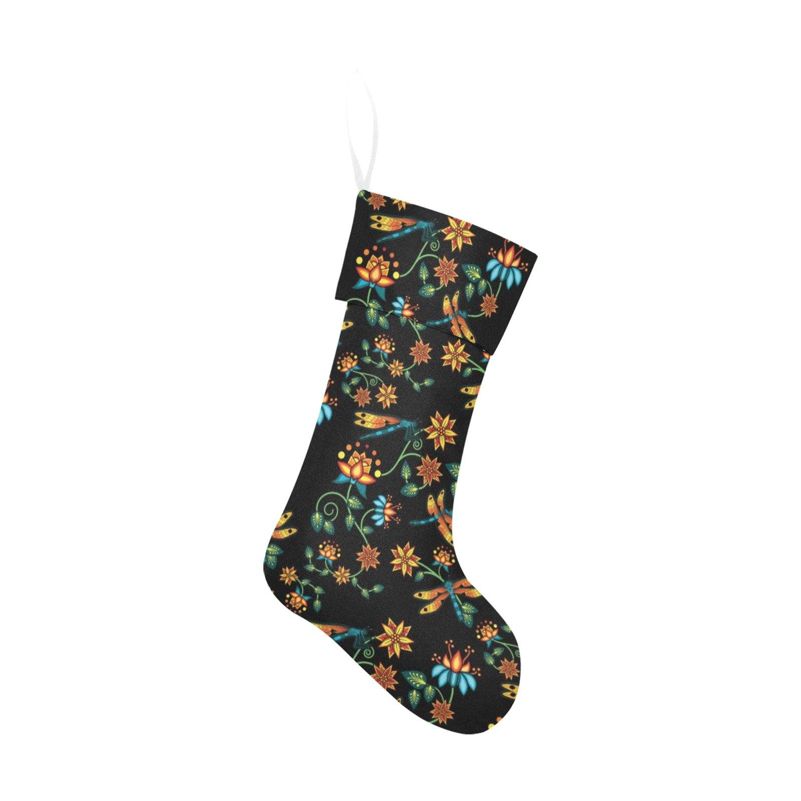 Dragon Lily Noir Christmas Stocking holiday stocking e-joyer