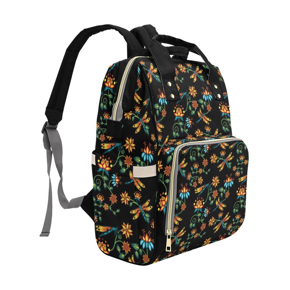 Dragon Lily Noir Multi-Function Diaper Backpack/Diaper Bag (Model 1688) bag e-joyer