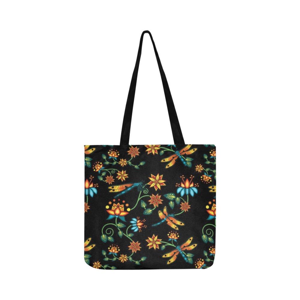 Dragon Lily Noir Reusable Shopping Bag Model 1660 (Two sides) Shopping Tote Bag (1660) e-joyer