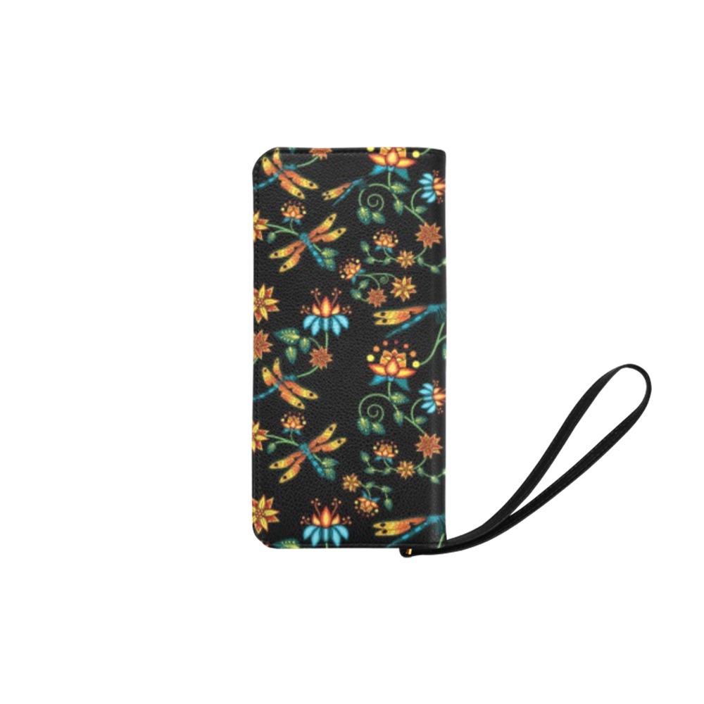 Dragon Lily Noir Women's Clutch Purse (Model 1637) Women's Clutch Purse (1637) e-joyer