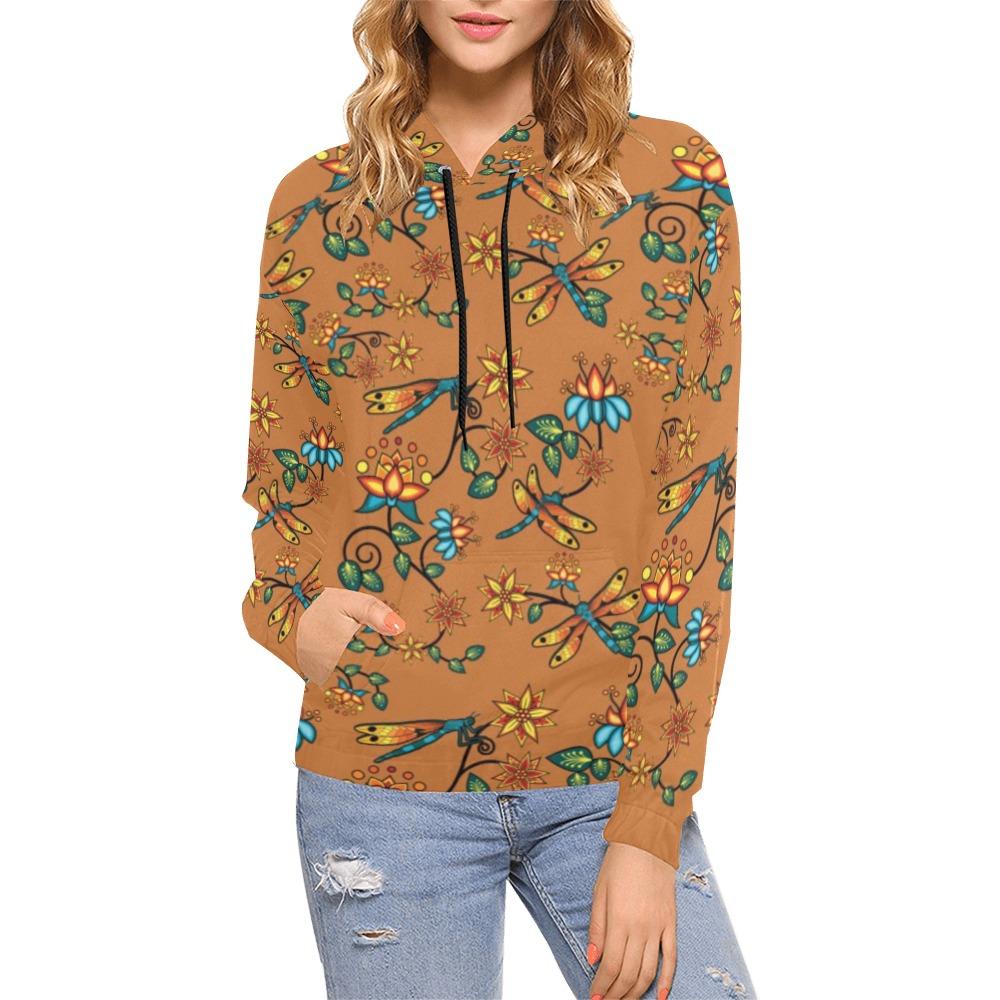 Dragon Lily Sierra All Over Print Hoodie for Women (USA Size) (Model H13) All Over Print Hoodie for Women (H13) e-joyer