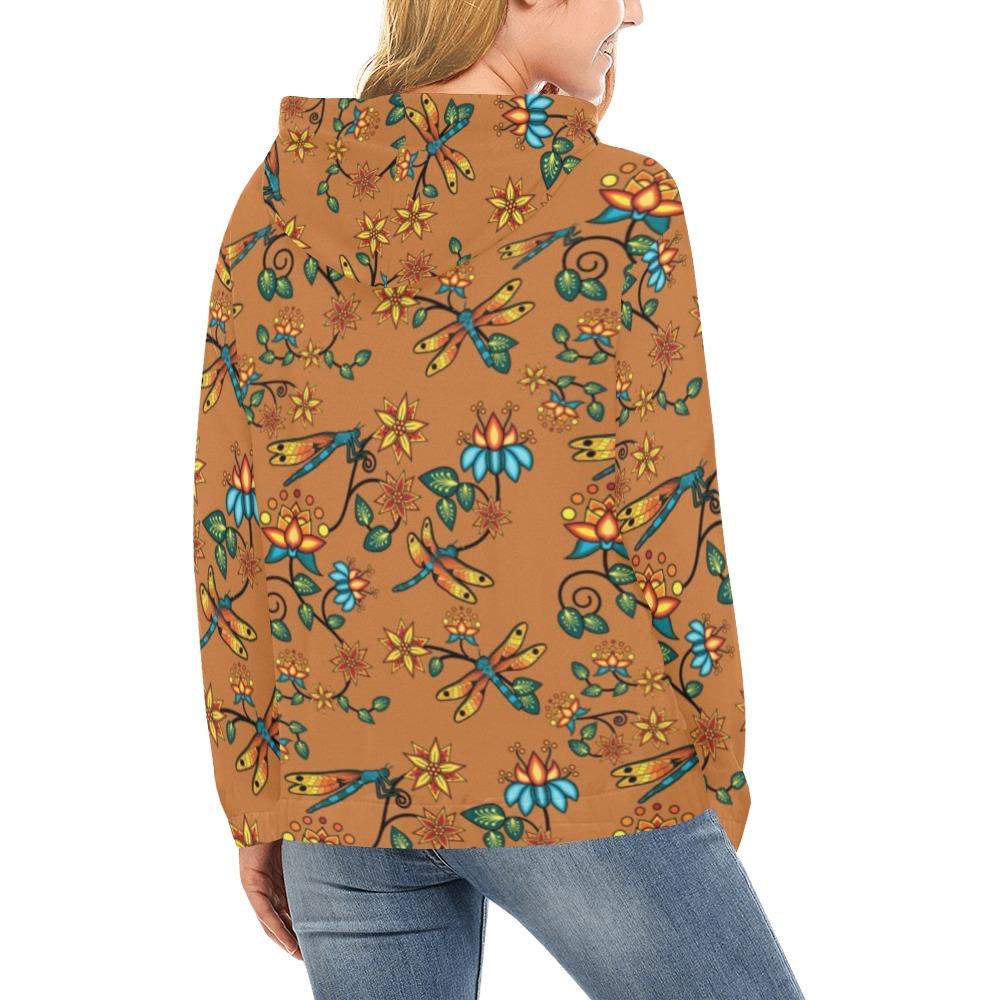 Dragon Lily Sierra All Over Print Hoodie for Women (USA Size) (Model H13) All Over Print Hoodie for Women (H13) e-joyer