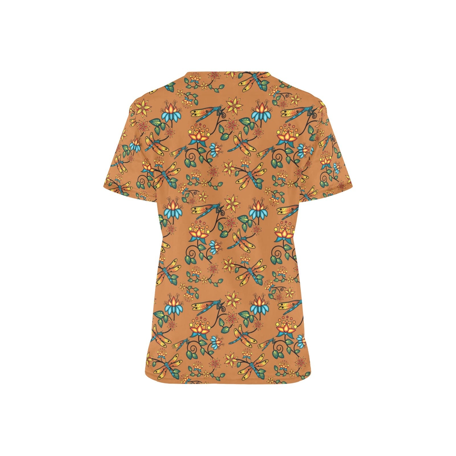 Dragon Lily Sierra All Over Print Scrub Top Scrub Top e-joyer