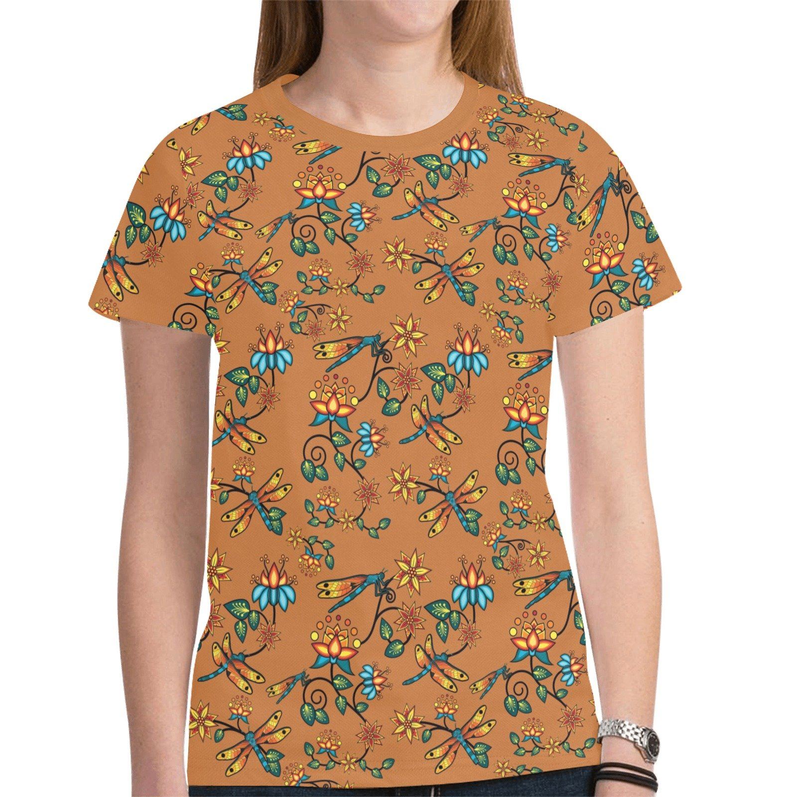 Dragon Lily Sierra New All Over Print T-shirt for Women (Model T45) tshirt e-joyer