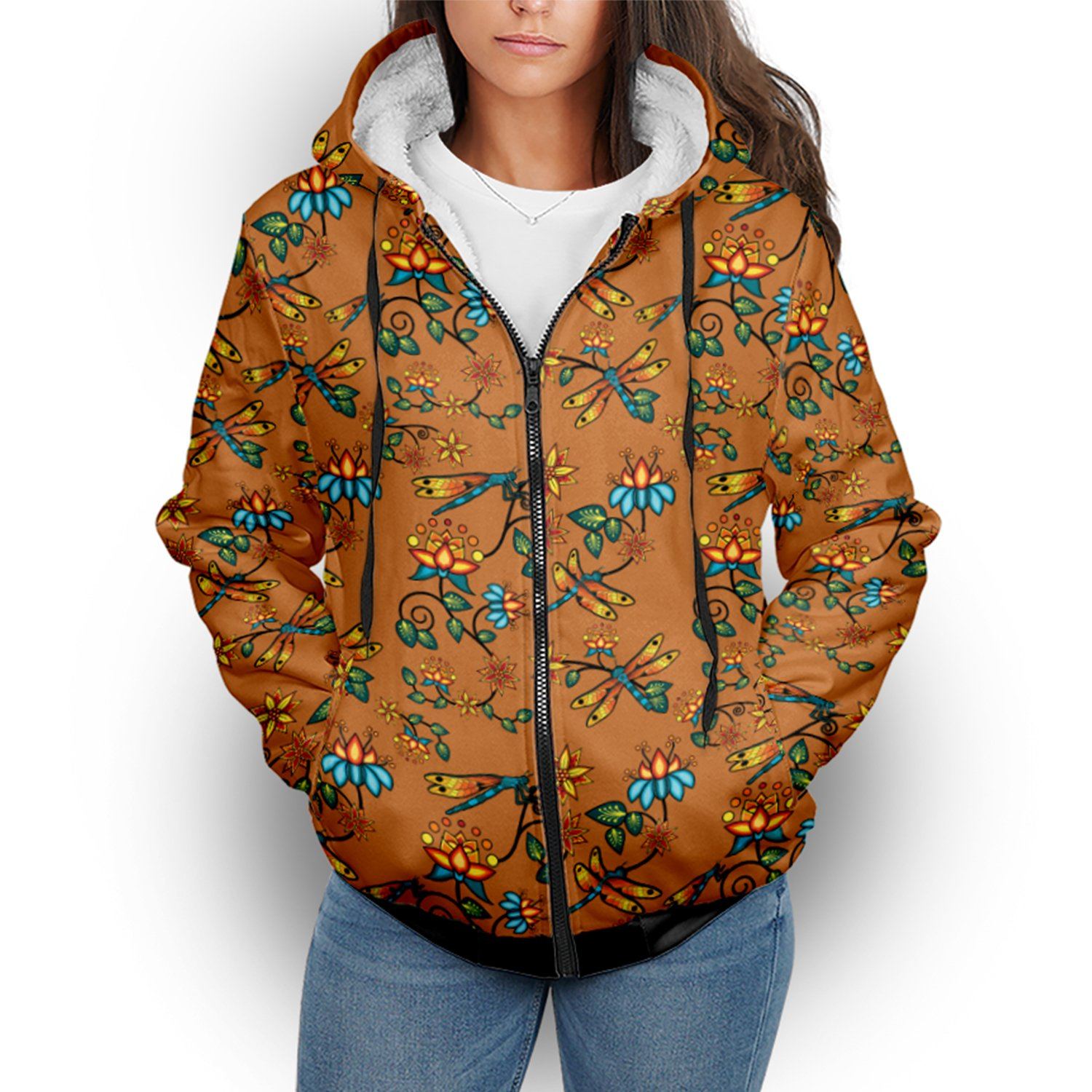 Dragon Lily Sierra Sherpa Hoodie hoodie Herman