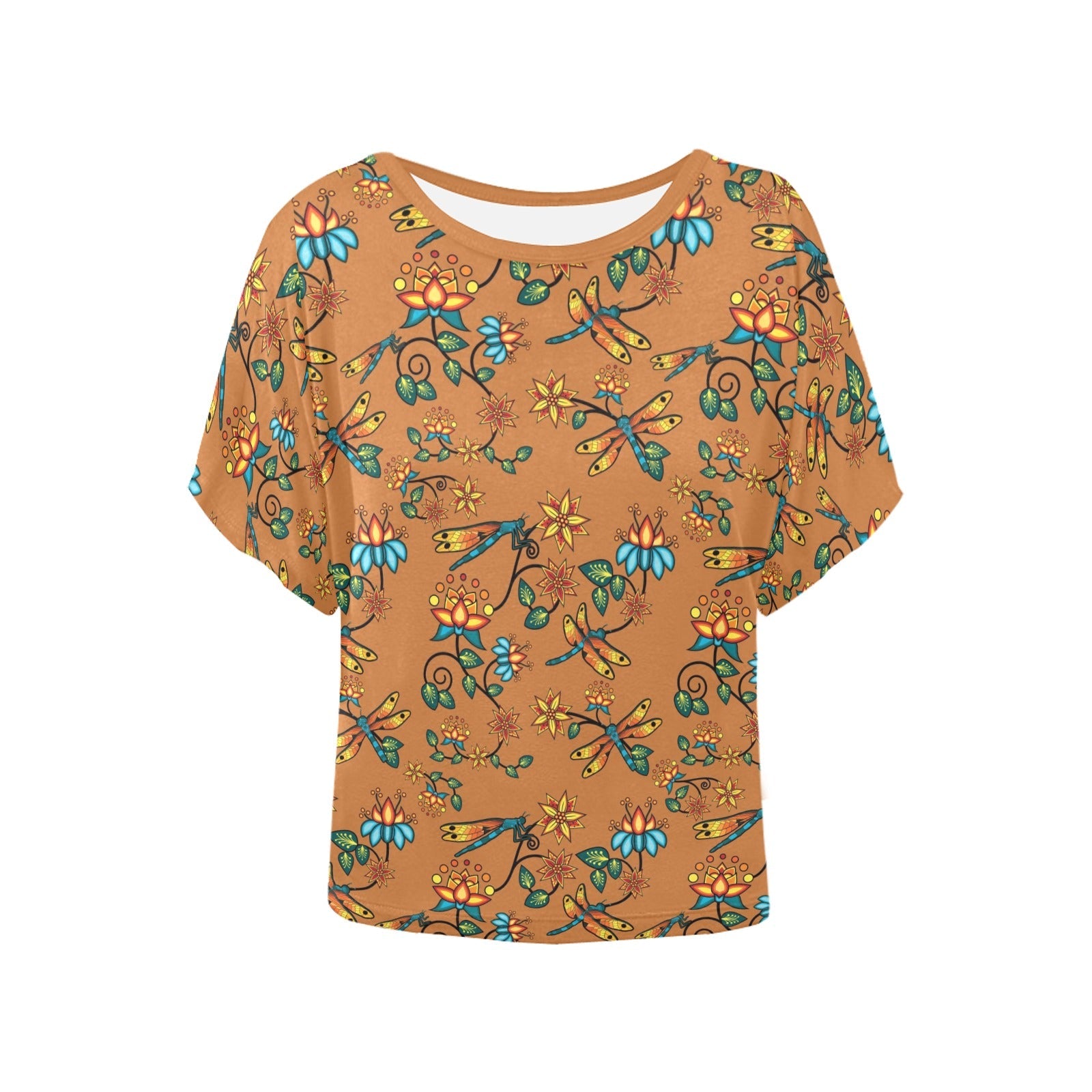 Dragon Lily Sierra Women's Batwing-Sleeved Blouse T shirt (Model T44) Women's Batwing-Sleeved Blouse T shirt (T44) e-joyer