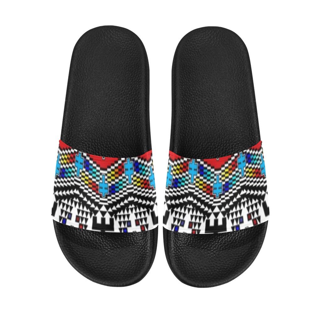dragonflies Men's Slide Sandals (Model 057) Men's Slide Sandals (057) e-joyer