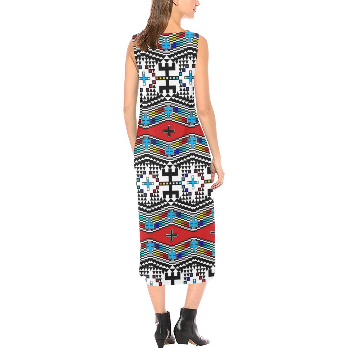 Dragonflies Phaedra Sleeveless Open Fork Long Dress (Model D08) Phaedra Sleeveless Open Fork Long Dress (D08) e-joyer