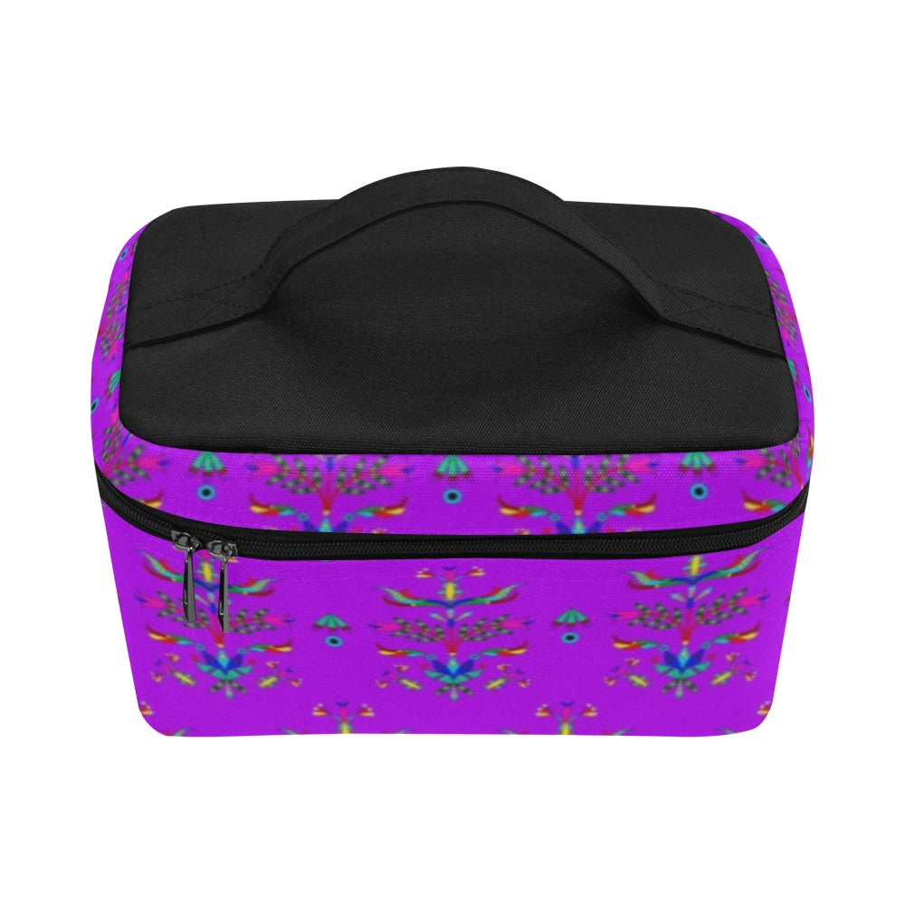 Dakota Damask Purple Cosmetic Bag/Large