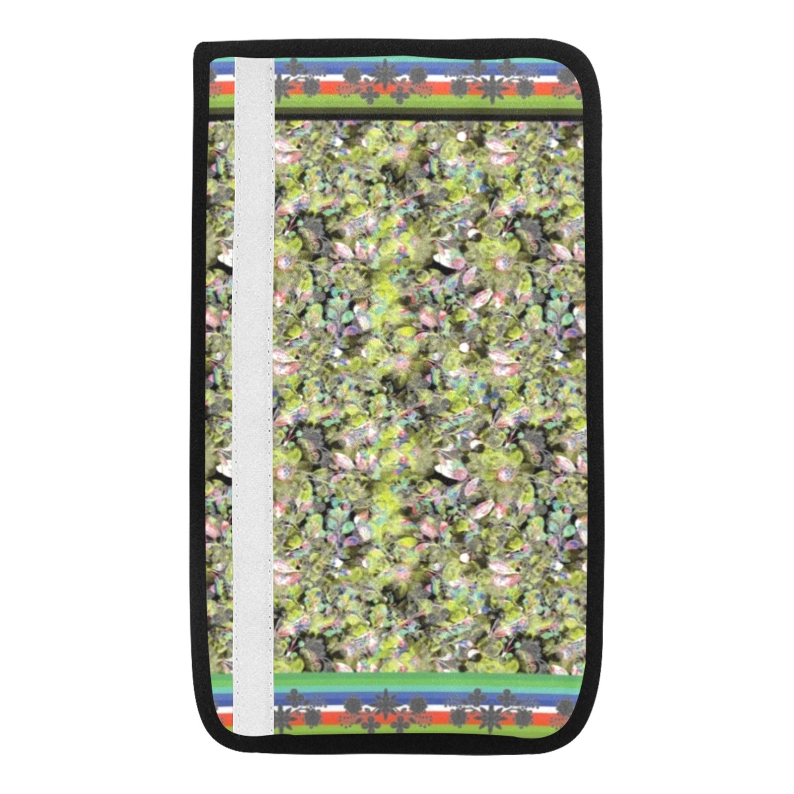 Culture in Nature Green Leaf Car Seat Belt Cover 7''x12.6'' (Pack of 2)