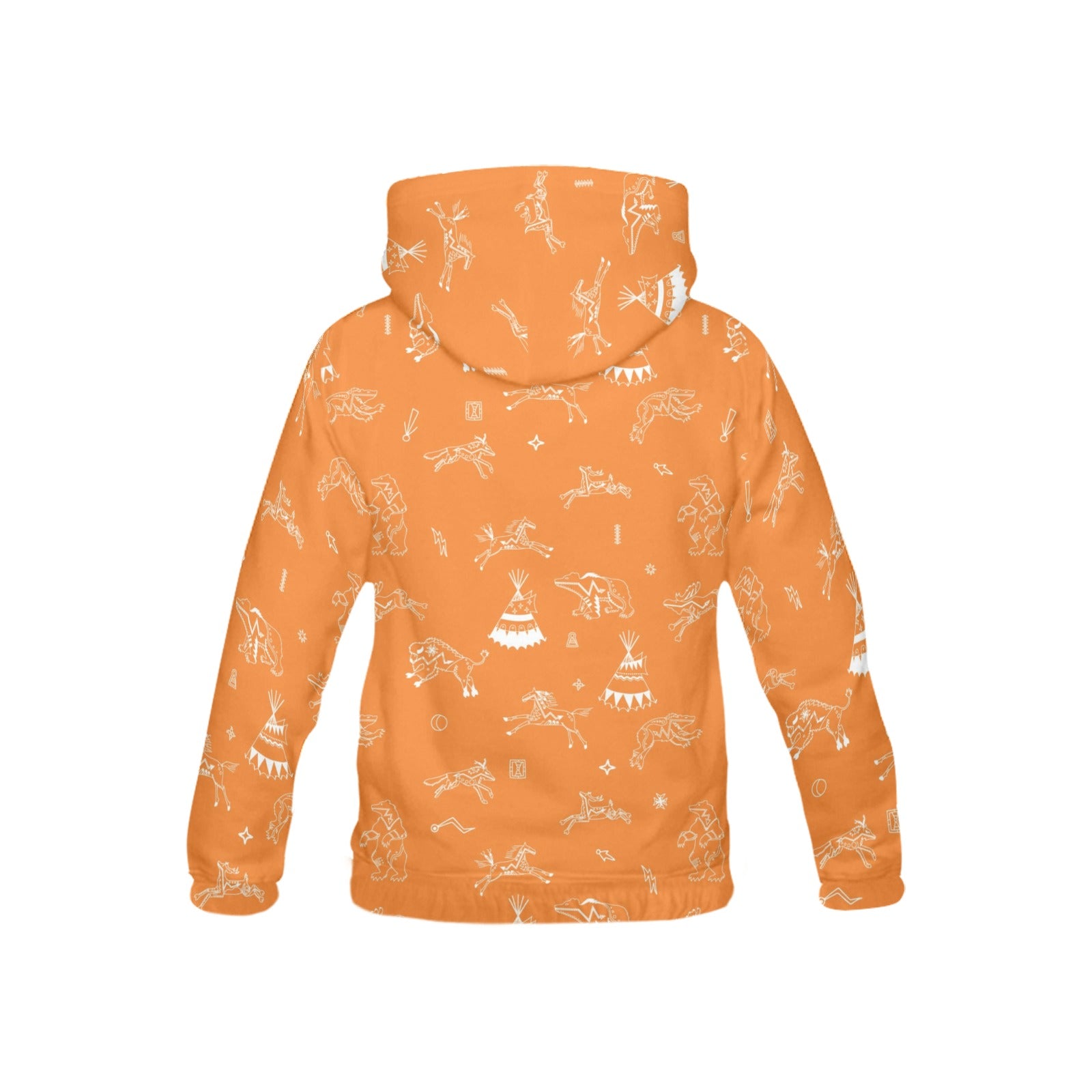 Ledger Dabbles Orange Hoodie for Kid (USA Size)