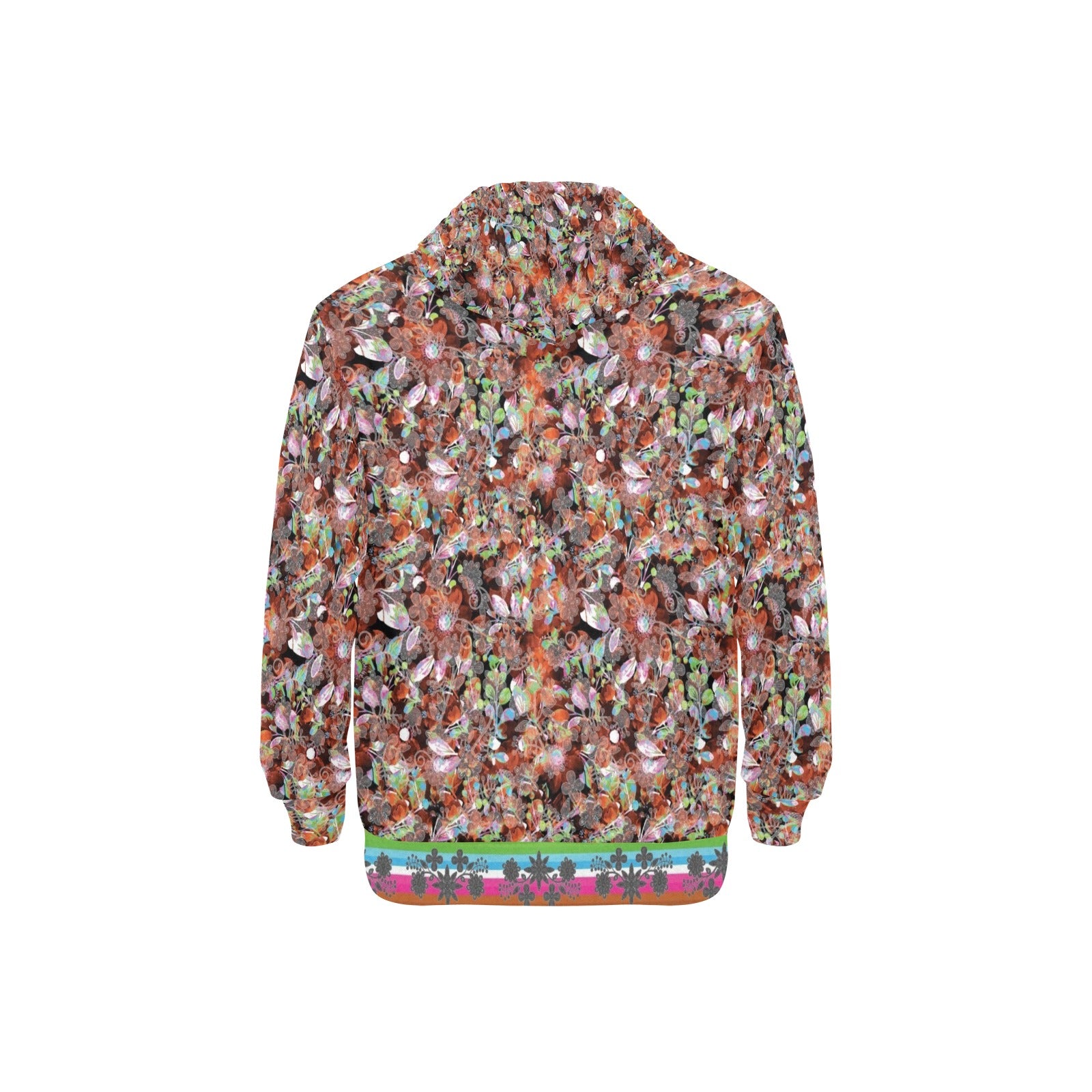 Culture in Nature Orange Men's Long Sleeve Fleece Hoodie