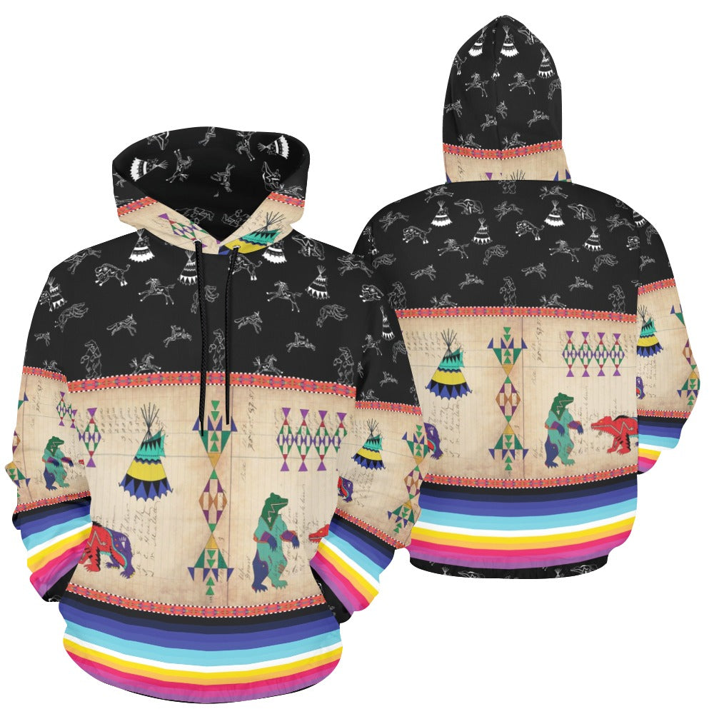 Bear Ledger Black Sky Hoodie for Women (USA Size)