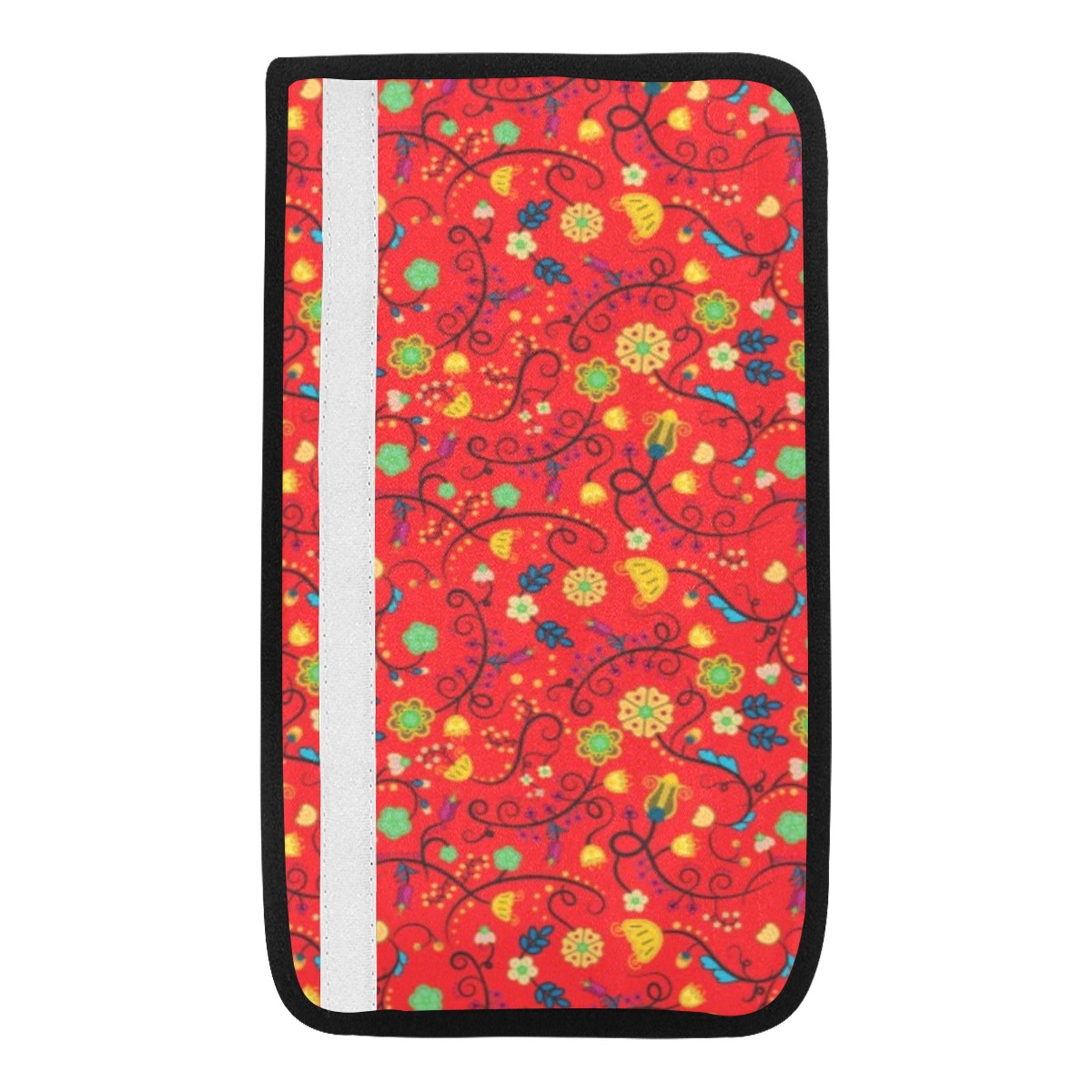Nipin Blossom Fire Car Seat Belt Cover 7''x12.6'' (Pack of 2)