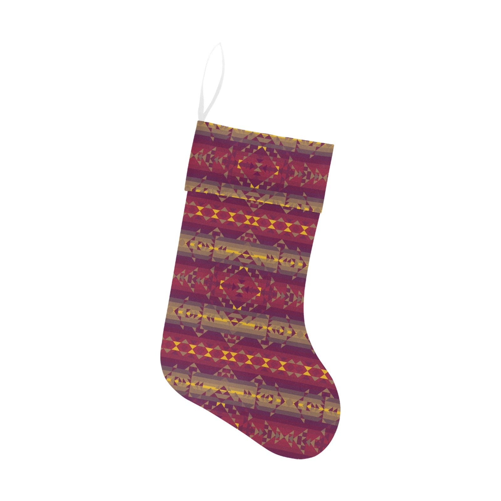 Gold Wool Christmas Stocking