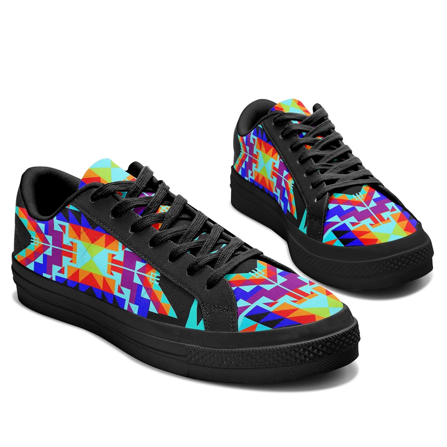 Fancy Bustle Aapisi Low Top Canvas Shoes Black Sole aapisi Herman