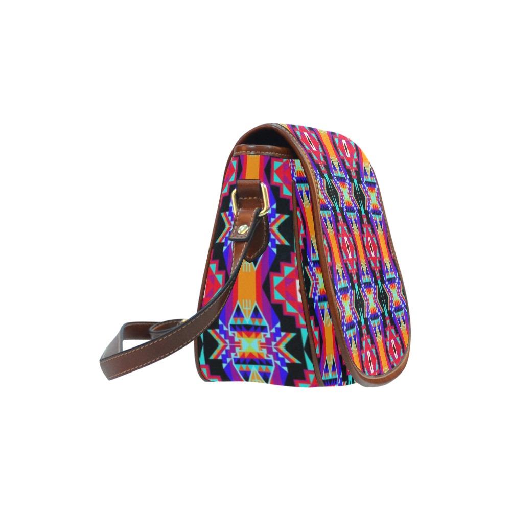 Fancy Bustle Saddle Bag/Small (Model 1649) Full Customization bag e-joyer