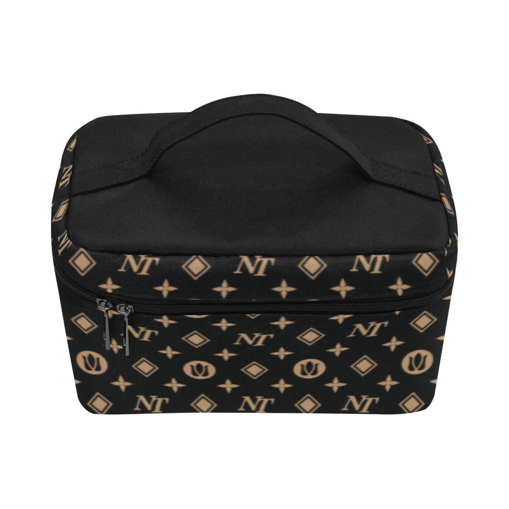 Fancy NT Black Cosmetic Bag/Large (Model 1658) Cosmetic Bag e-joyer