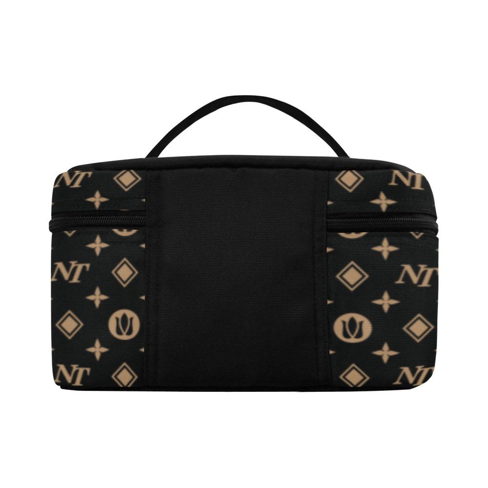 Fancy NT Black Cosmetic Bag/Large (Model 1658) Cosmetic Bag e-joyer