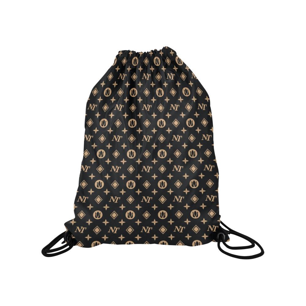 Fancy NT Black Medium Drawstring Bag Model 1604 (Twin Sides) 13.8"(W) * 18.1"(H) Medium Drawstring Bag (1604) Twin Sides e-joyer