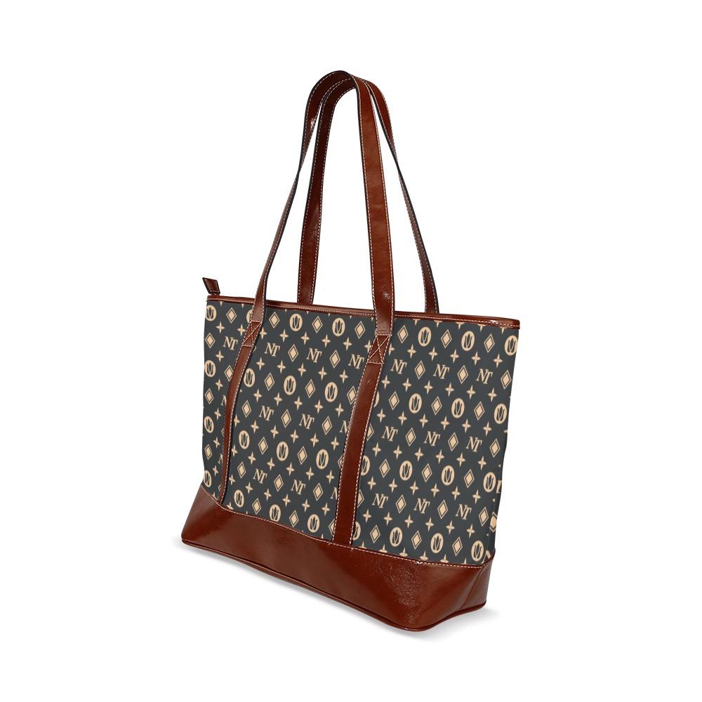 Fancy NT Black Tote Handbag (Model 1642) Tote Handbags (1642) e-joyer