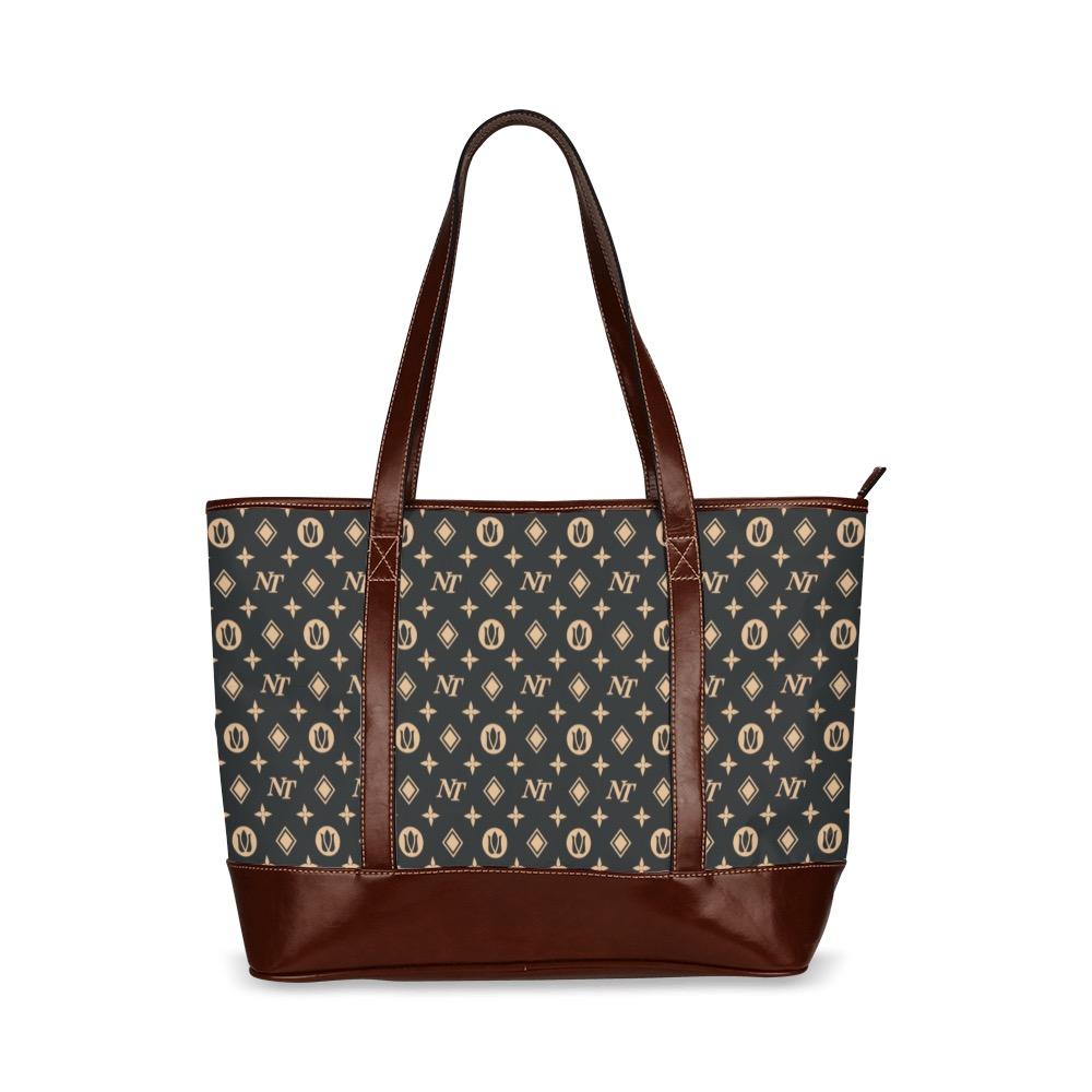 Fancy NT Black Tote Handbag (Model 1642) Tote Handbags (1642) e-joyer