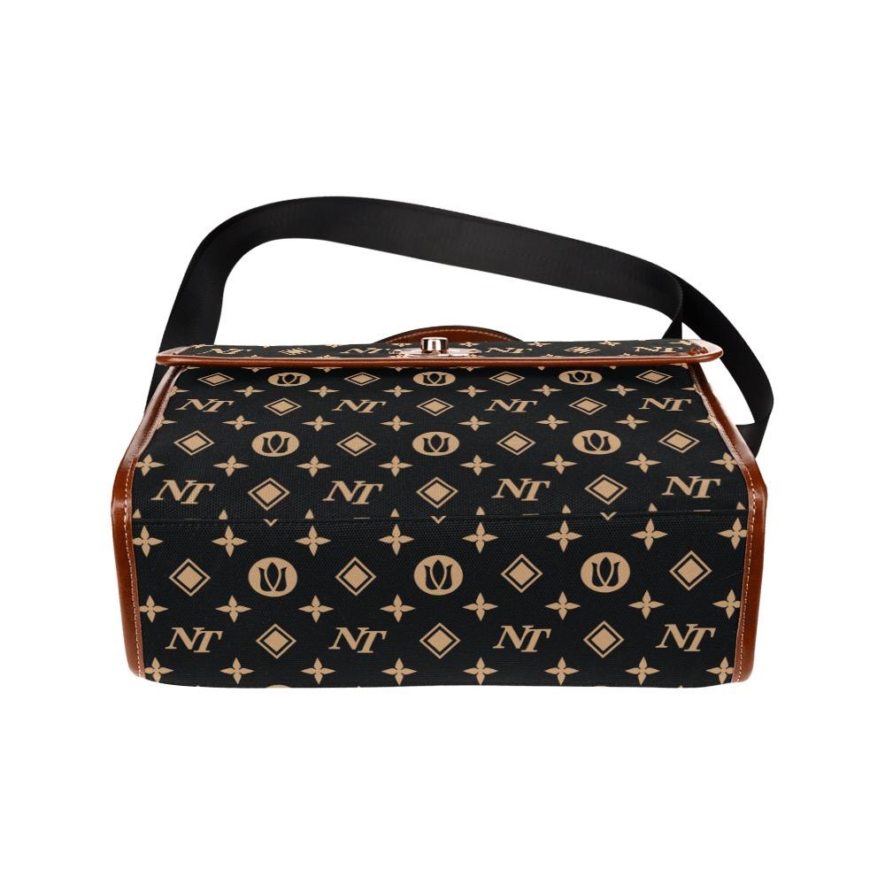 Fancy NT Black Waterproof Canvas Bag/All Over Print (Model 1641) bag e-joyer