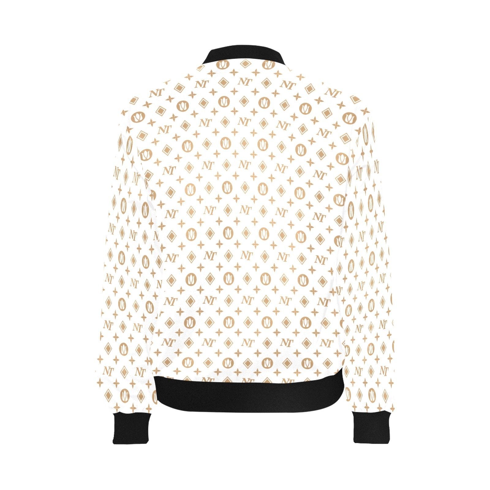 Fancy NT White All Over Print Bomber Jacket for Women (Model H36) All Over Print Bomber Jacket for Women (H36) e-joyer