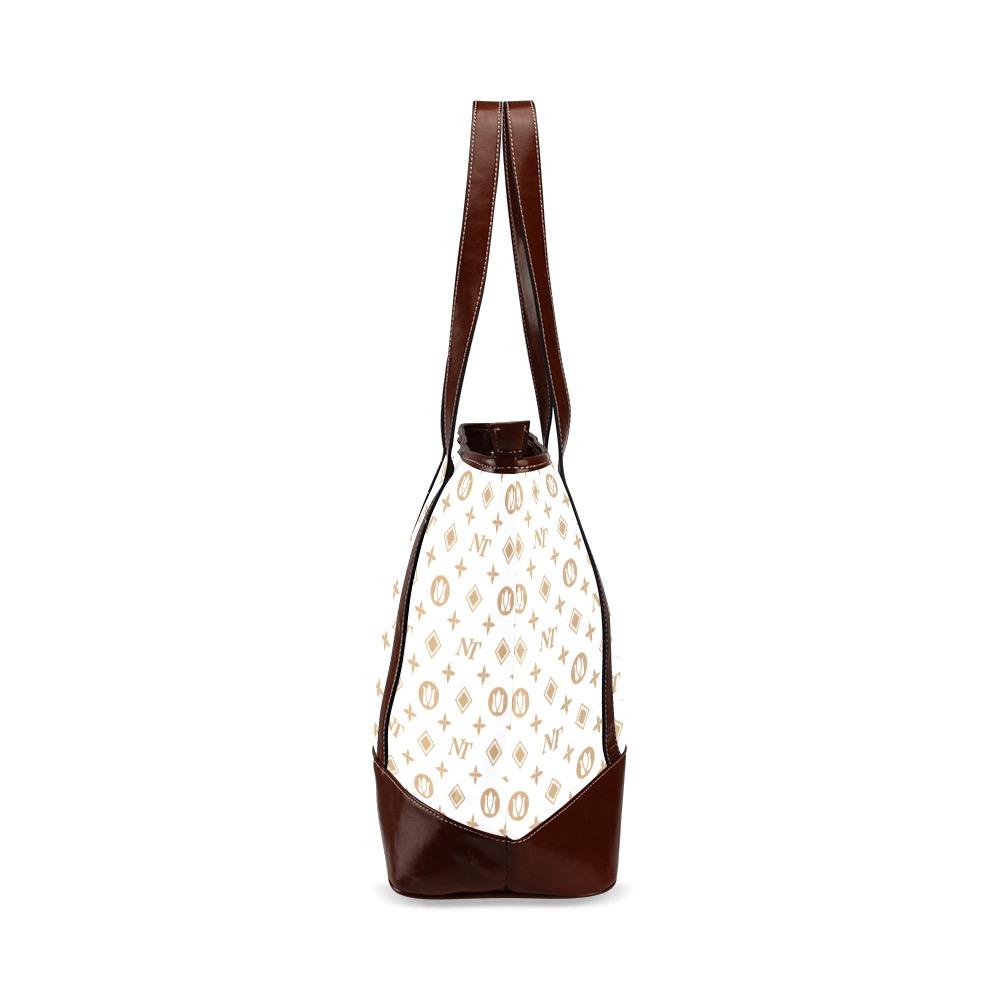 Fancy NT White Tote Handbag (Model 1642) bag e-joyer