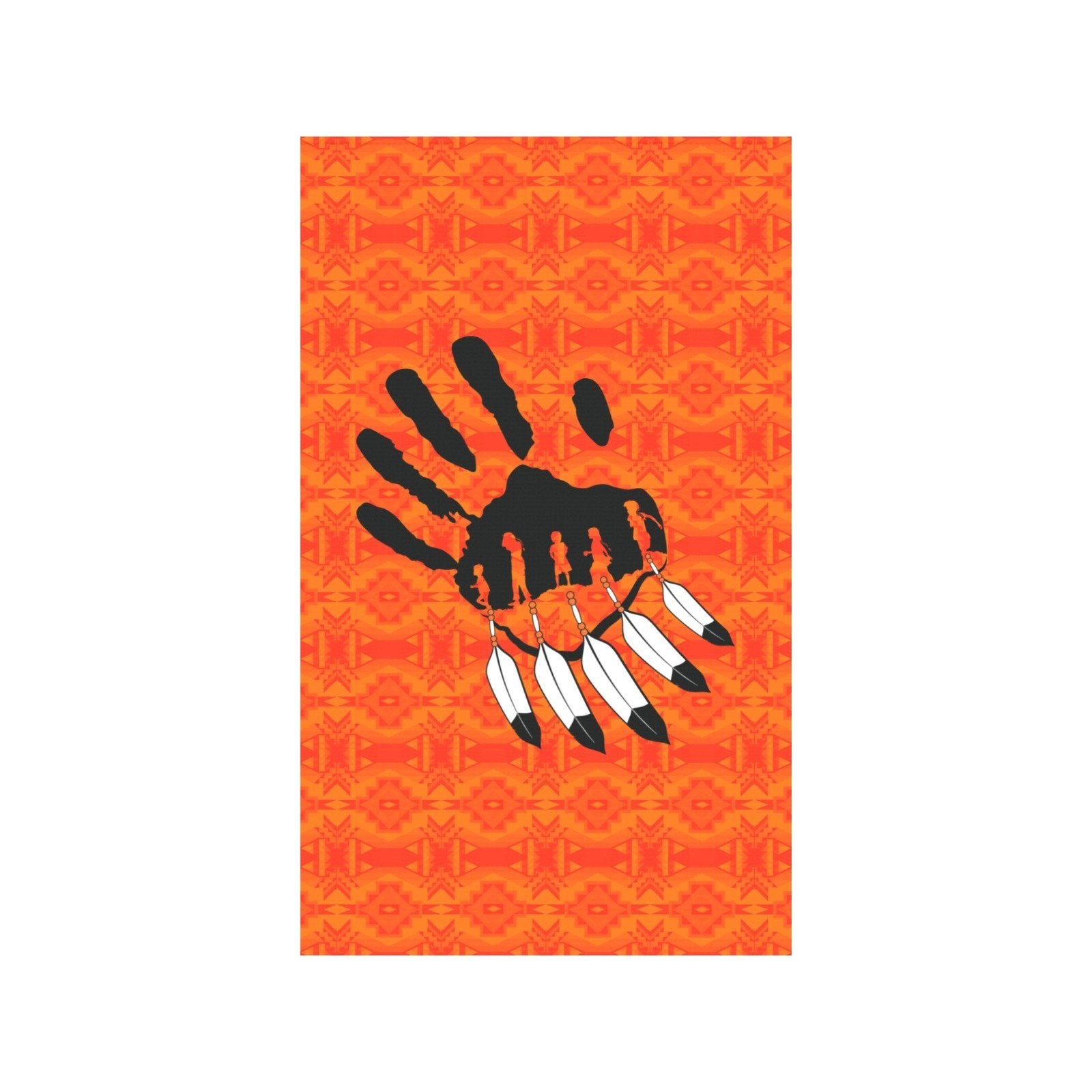 Fancy Orange - A feather for Each Garden Flag 36''x60'' (Two Sides Printing) Garden Flag 36‘’x60‘’ (Two Sides) e-joyer