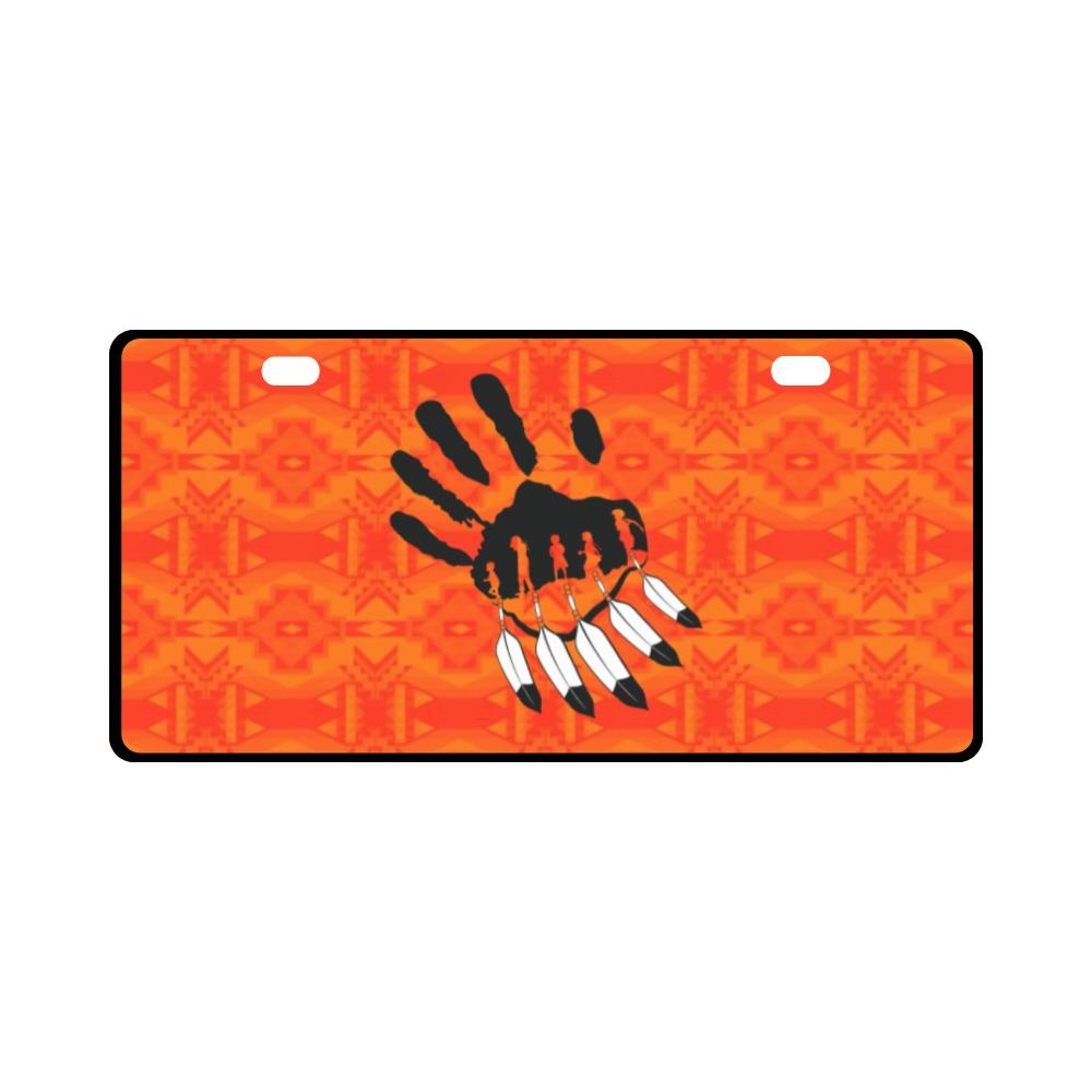 Fancy Orange A feather for each License Plate License Plate e-joyer