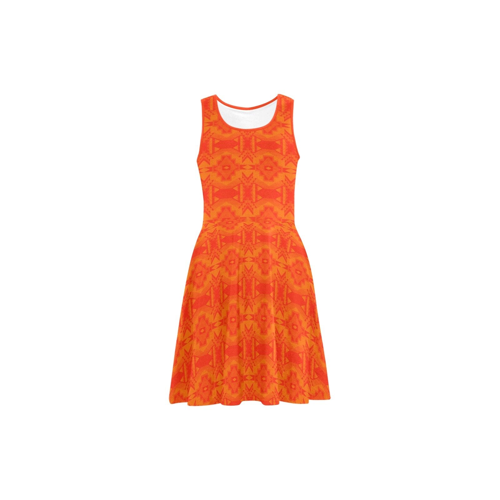 Fancy Orange Atalanta Sundress (Model D04) Atalanta Sundress (D04) e-joyer