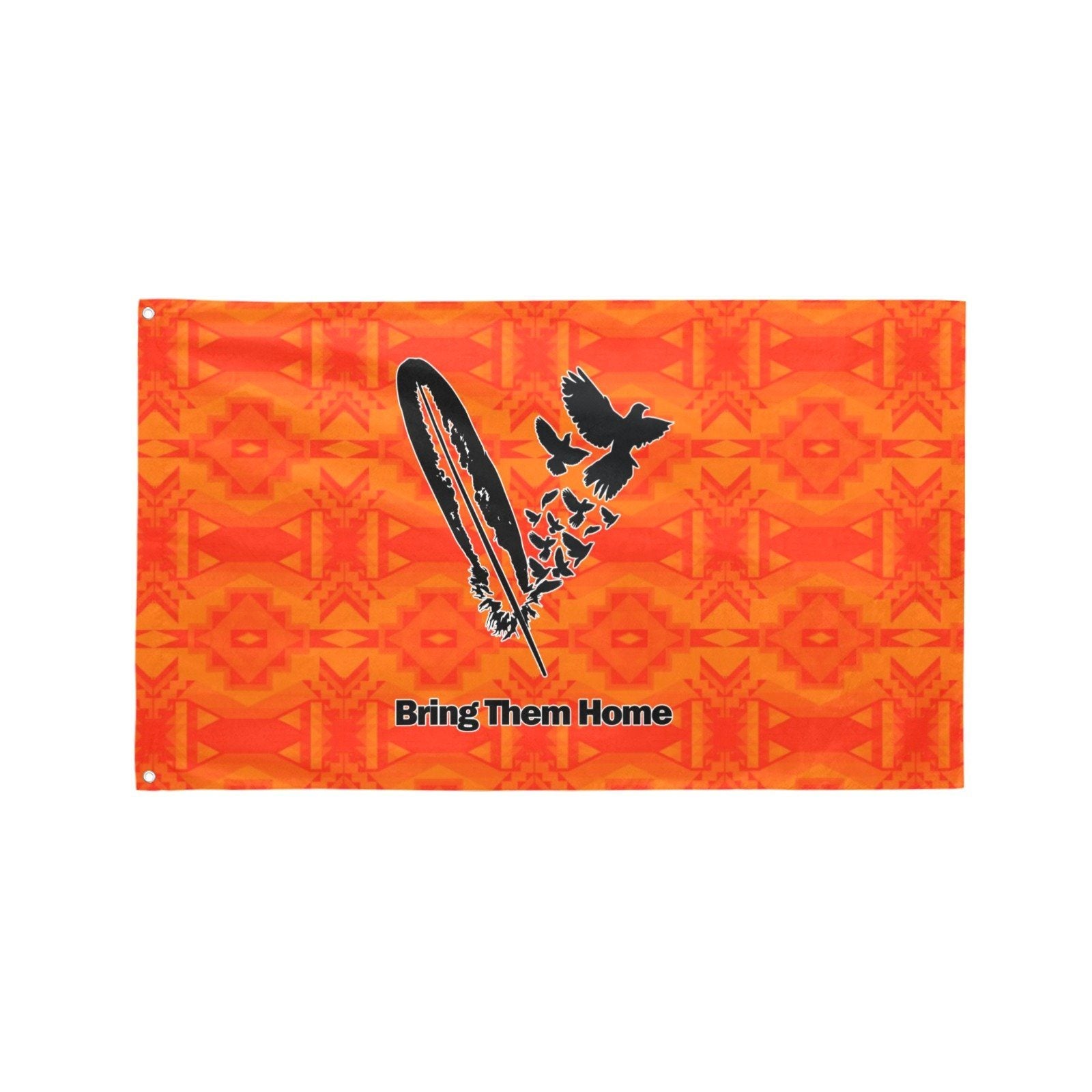 Fancy Orange Bring Them Home Garden Flag 59"x35" Garden Flag 59"x35" e-joyer