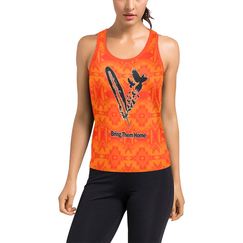 Fancy Orange Bring Them Home Women's Racerback Tank Top (Model T60) Racerback Tank Top (T60) e-joyer