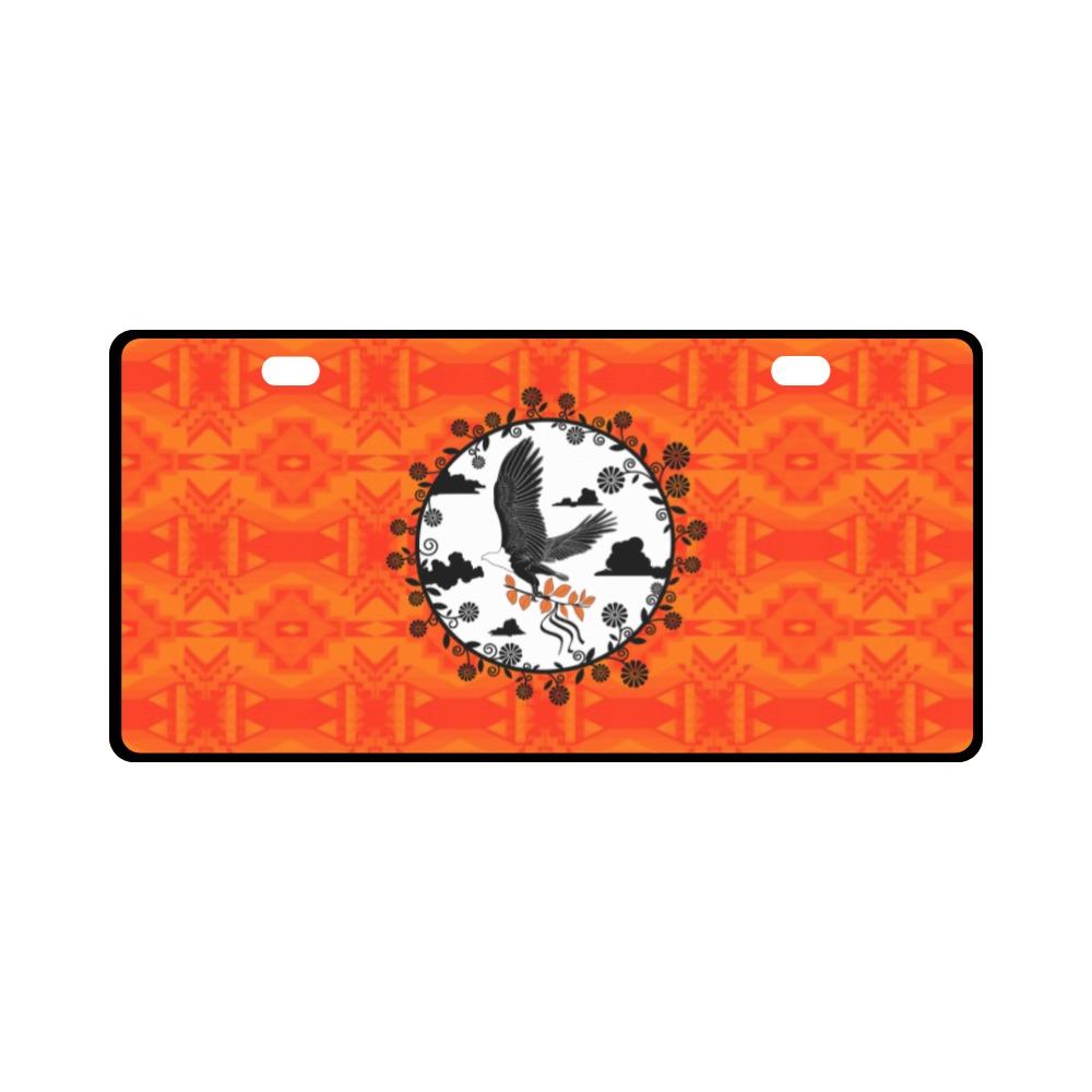 Fancy Orange Carrying Their Prayers License Plate License Plate e-joyer