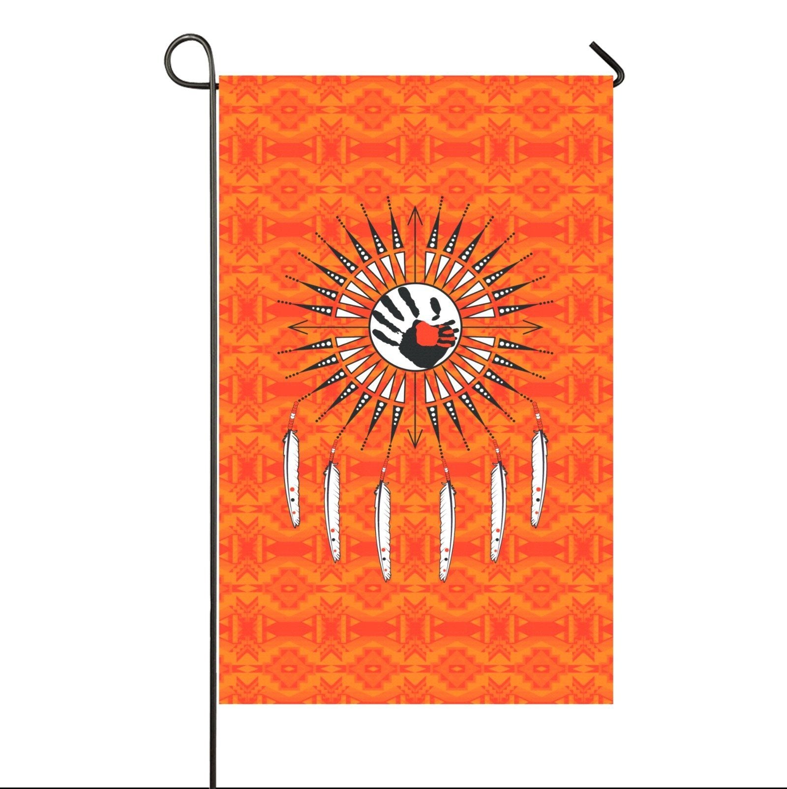 Fancy Orange - Feather Directions Garden Flag 36''x60'' (Two Sides Printing) Garden Flag 36‘’x60‘’ (Two Sides) e-joyer