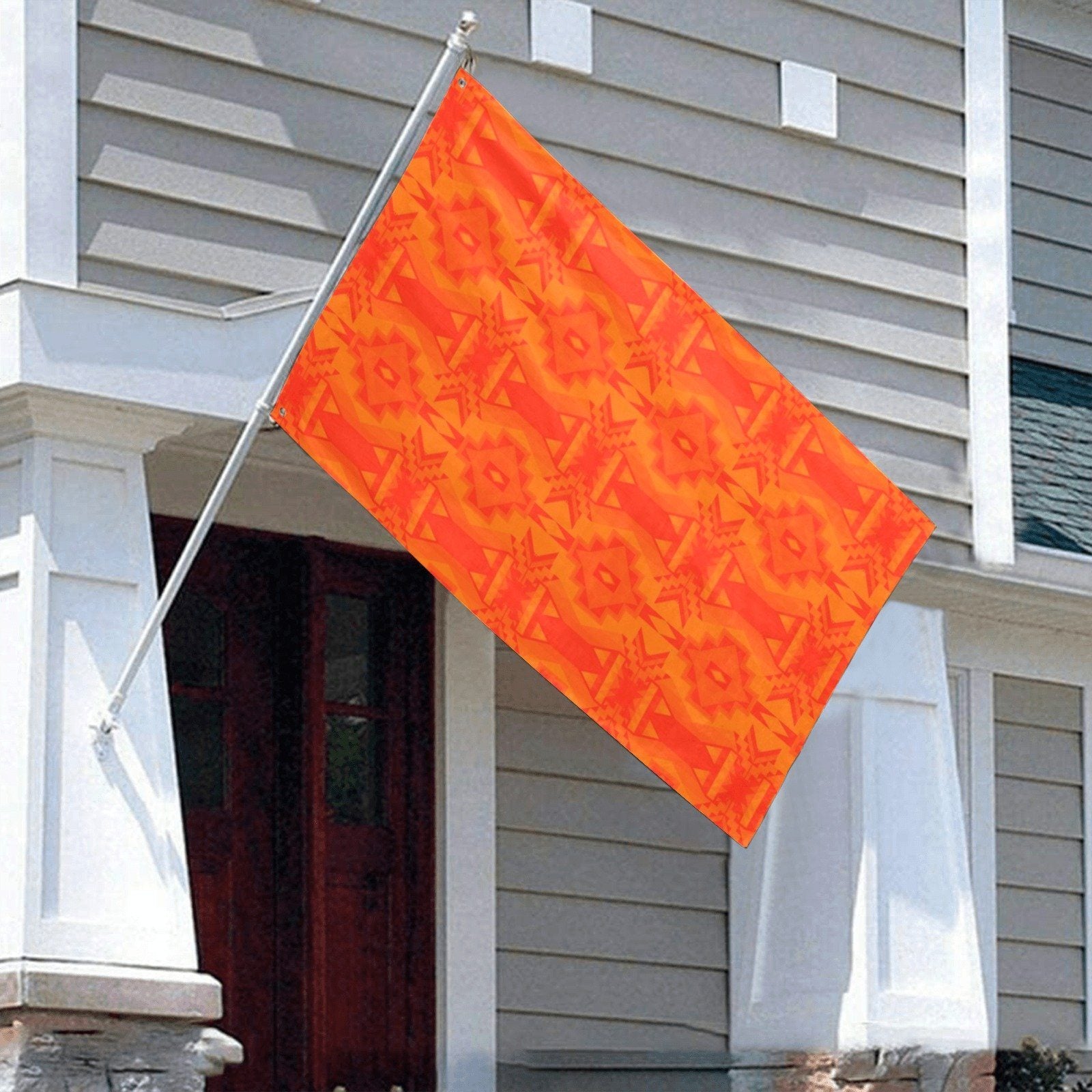 Fancy Orange Garden Flag 59"x35" Garden Flag 59"x35" e-joyer