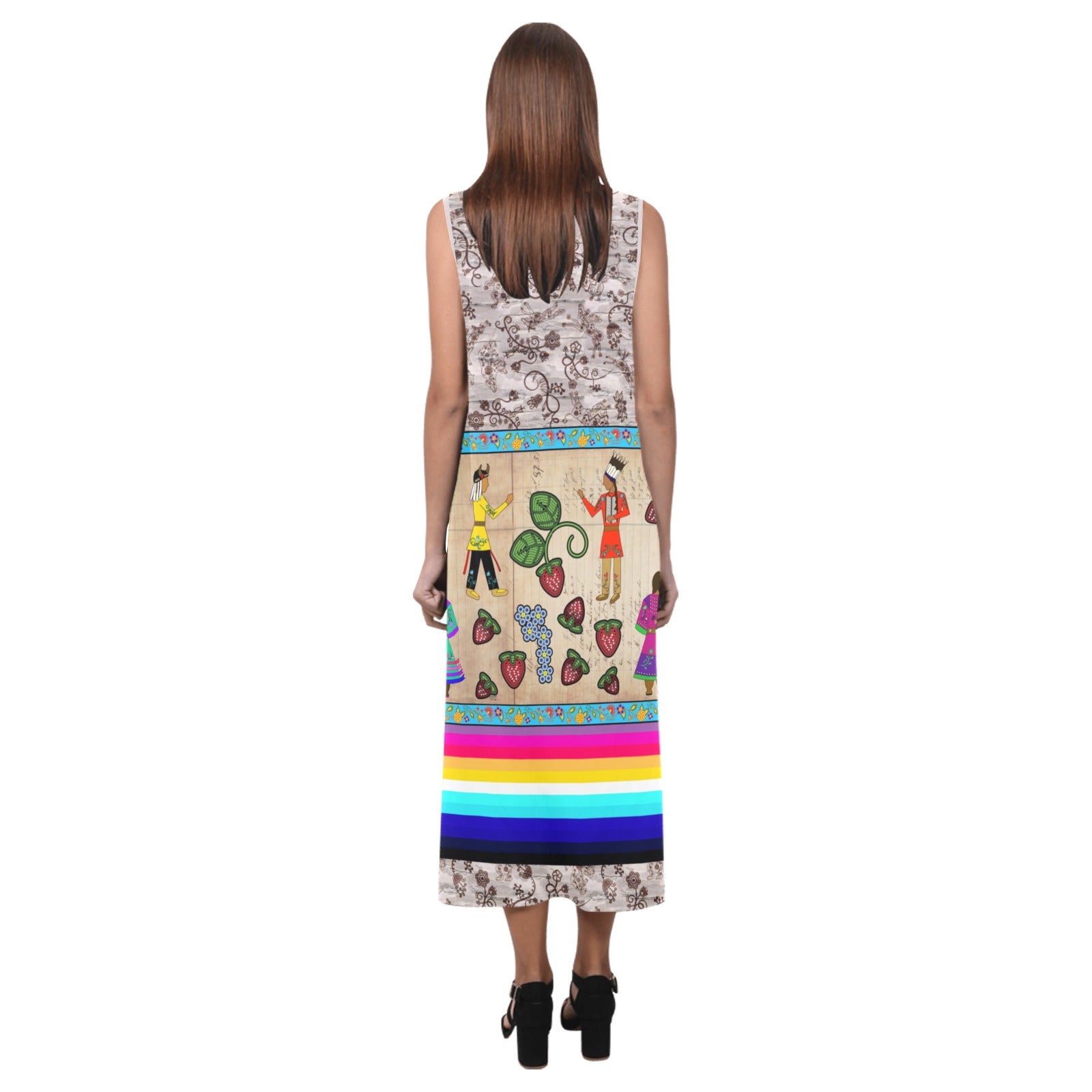 Love Stories Phaedra Sleeveless Open Fork Long Dress